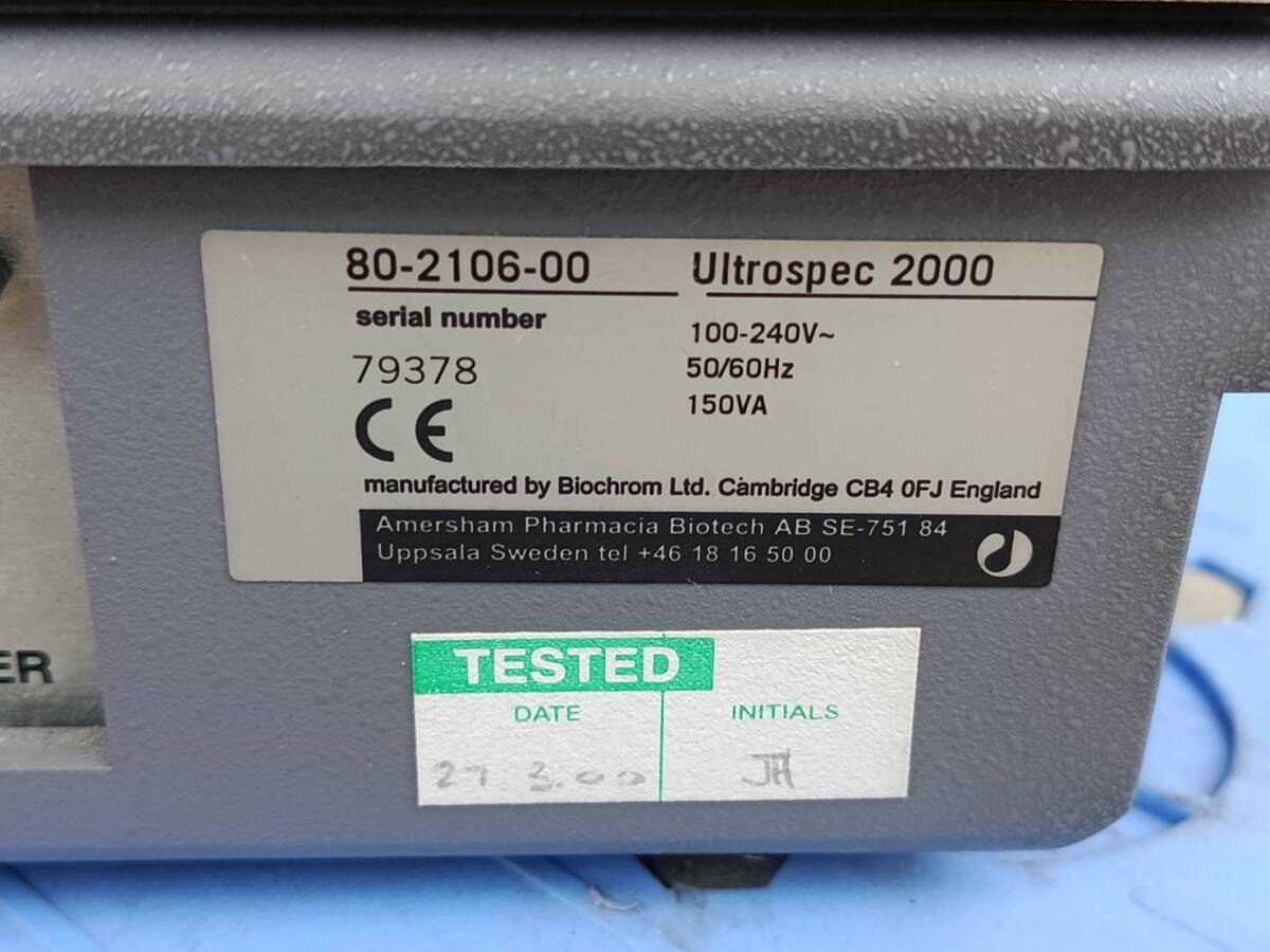 Pharmacia Biotech ultrospec 2000 UV-Visible Spectrophotometer [g1244411671]