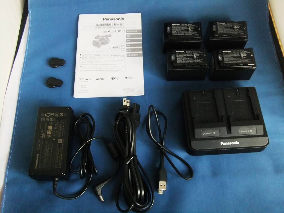 Panasonic AG-UX90 4K Professional Video Camera with Charger and 4 Batteries [p1244485391]