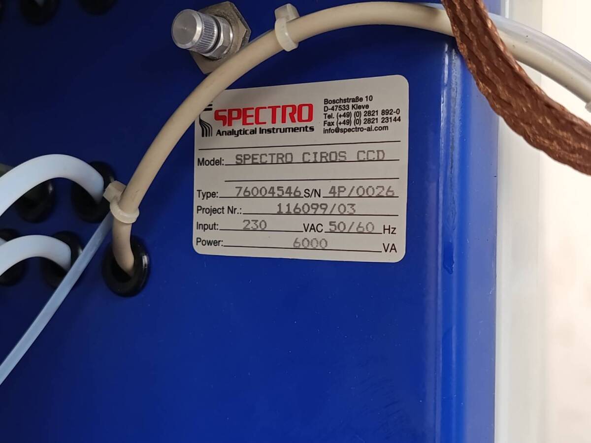 Rigaku SPECTRO CIROS CCD ICP Emission Spectrometer Single Phase 200V [s1244566475]