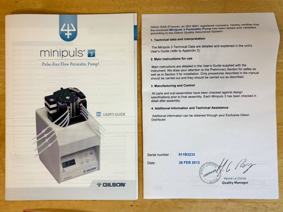 Gilson MP-2 Peristaltic Pump 2 Channels F155005 [u1244566383]