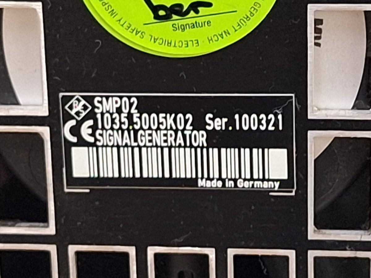 R&S SMP02 Microwave Signal Generator 10MHz-20GHz Opt. B11 B15 [m1244943173]