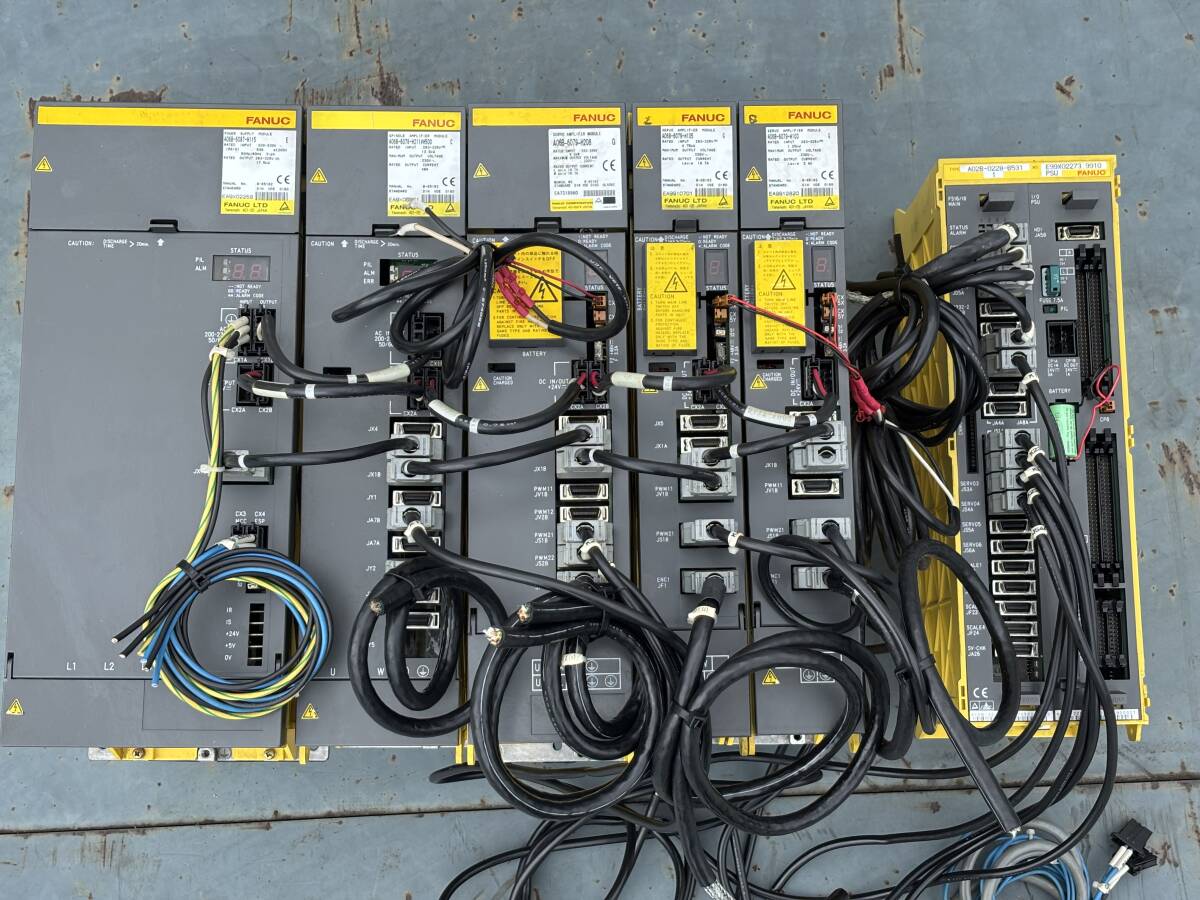 FANUC SERIES 18-MC A02B-0228-B531 Servo Amplifier Power Supply 6 pcs (as-is) [j1245056209]