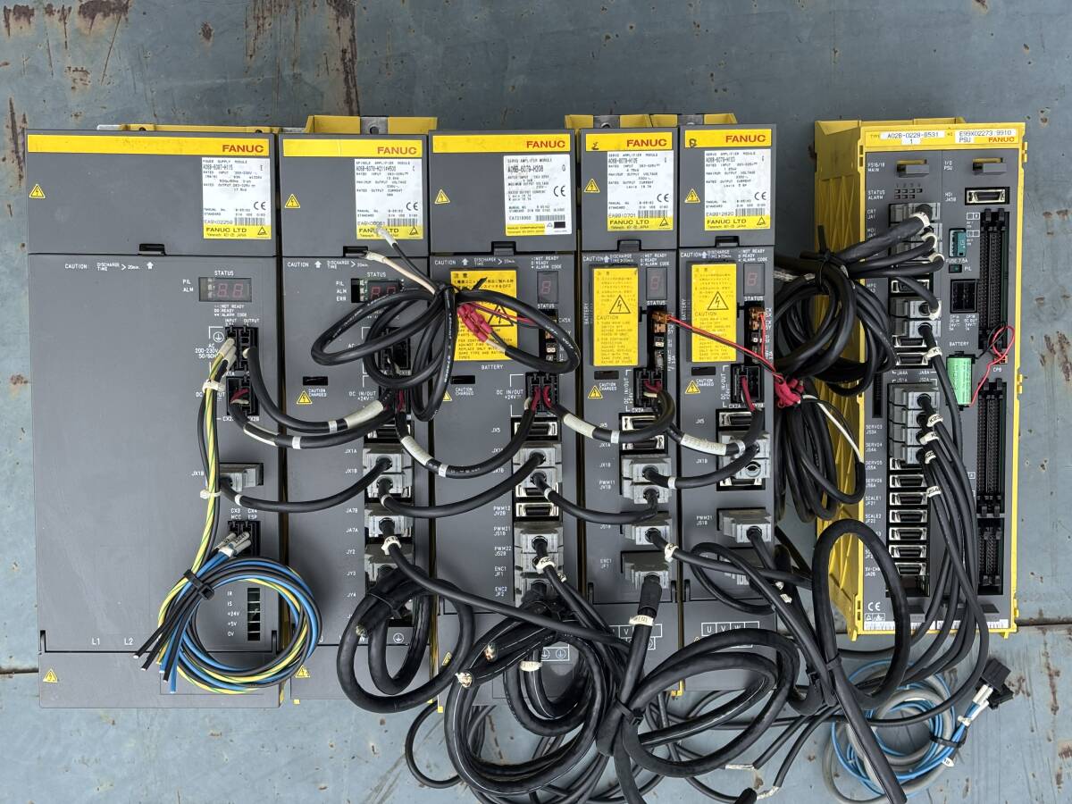FANUC SERIES 18-MC A02B-0228-B531 Servo Amplifier Power Supply 6 pcs (as-is) [j1245056209]