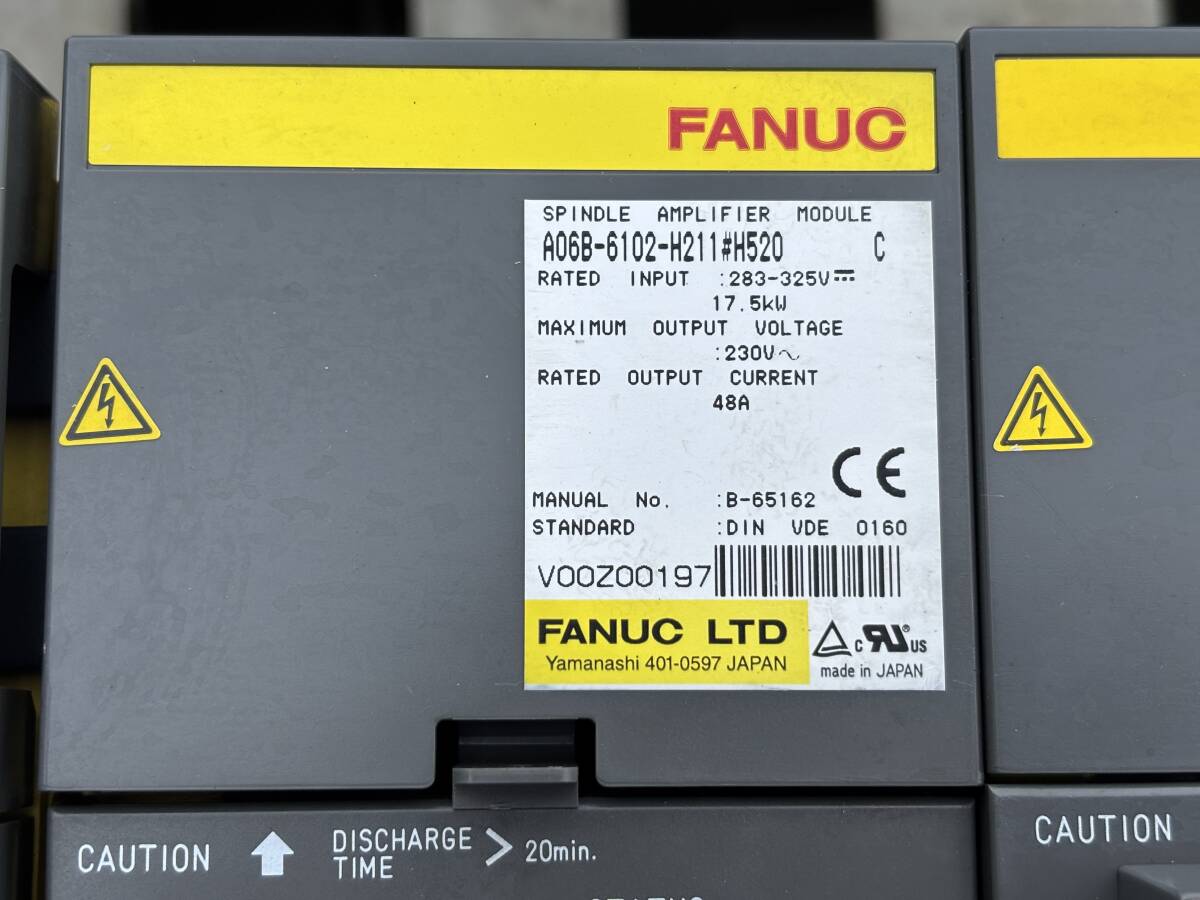 FANUC A06B-6087-H115 Power Supply 5 pcs Set with A06B-6102-H211 A06B-6096-H208 A06B-6096-H105 A06B-6096-H103 (as-is) [d1245077150]
