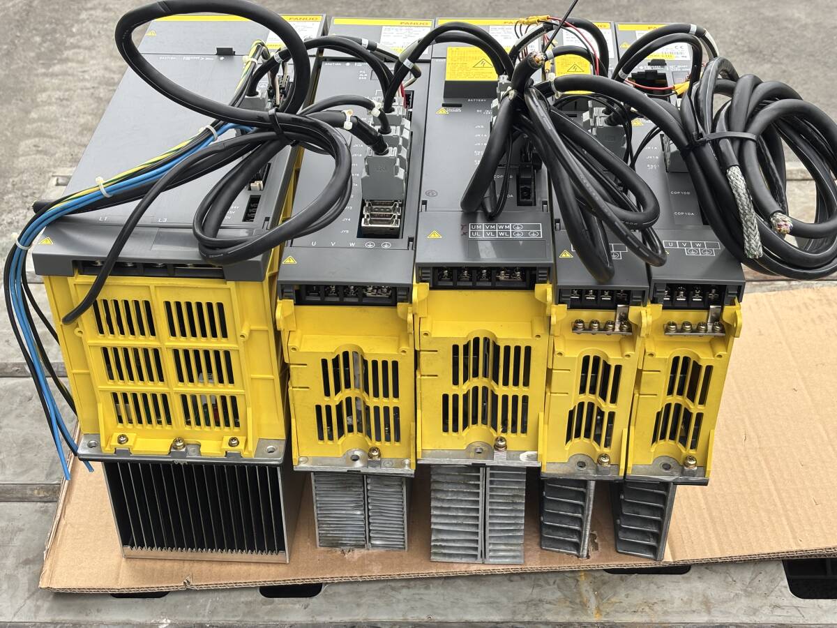 FANUC A06B-6087-H115 Power Supply 5 pcs Set with A06B-6102-H211 A06B-6096-H208 A06B-6096-H105 A06B-6096-H103 (as-is) [d1245077150]