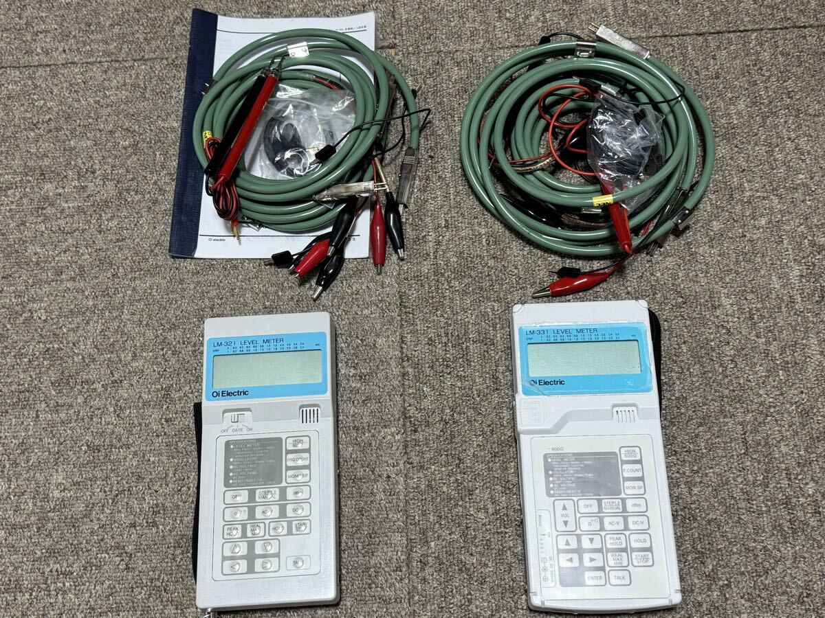 Oi Electric LM-321 LM-331 Level Meter 2 Units Set [x1245419008]