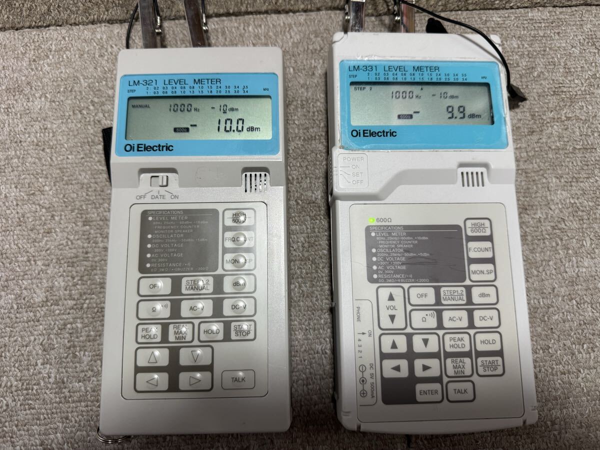 Oi Electric LM-321 LM-331 Level Meter 2 Units Set [x1245419008]