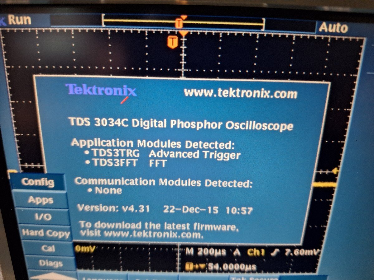 Tektronix TDS3034C Oscilloscope 300MHz 4ch 2.5GS/s with P6139B Probes 4 pcs [d1245432806]
