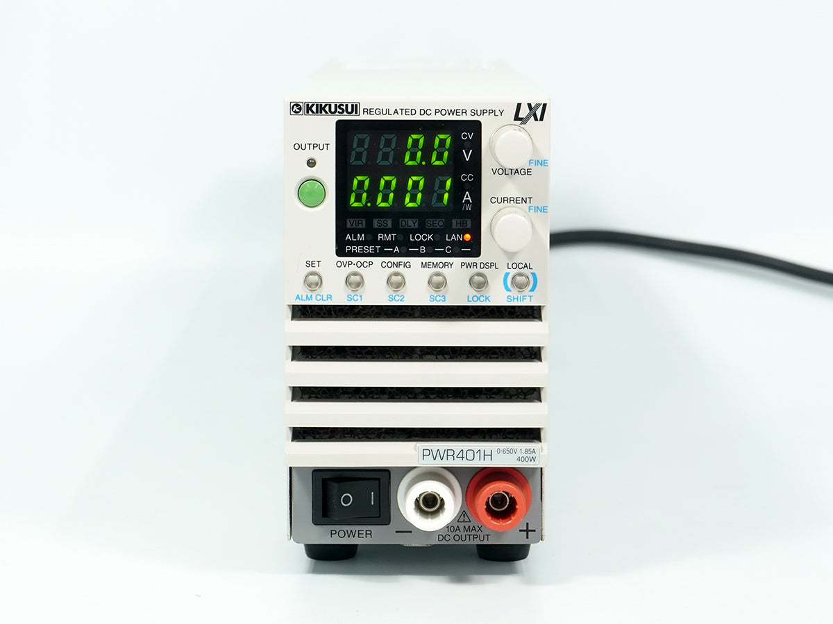 Kikusui PWR401H Regulated DC Power Supply 0-650V 0-1.85A 400W [x1246220990]
