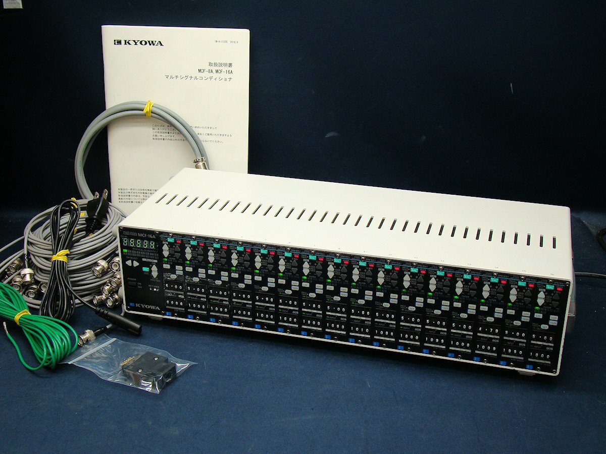 KYOWA MCF-16A Multi-Signal Conditioner with DPM-92A-I Strain Measurement Card 16ch DC-5kHz [q1246364451]