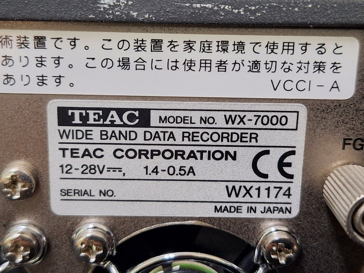 TEAC WX-7000 WX-7016 Wide Band Data Recorder 16CH (as-is) [1246618189]