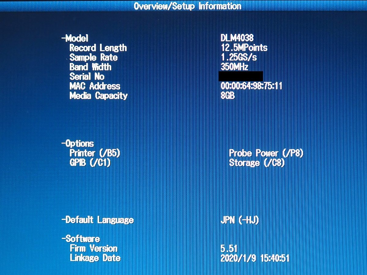 Yokogawa DLM4038 Mixed Signal Oscilloscope 2.5GS/s 350MHz [e1246678626]