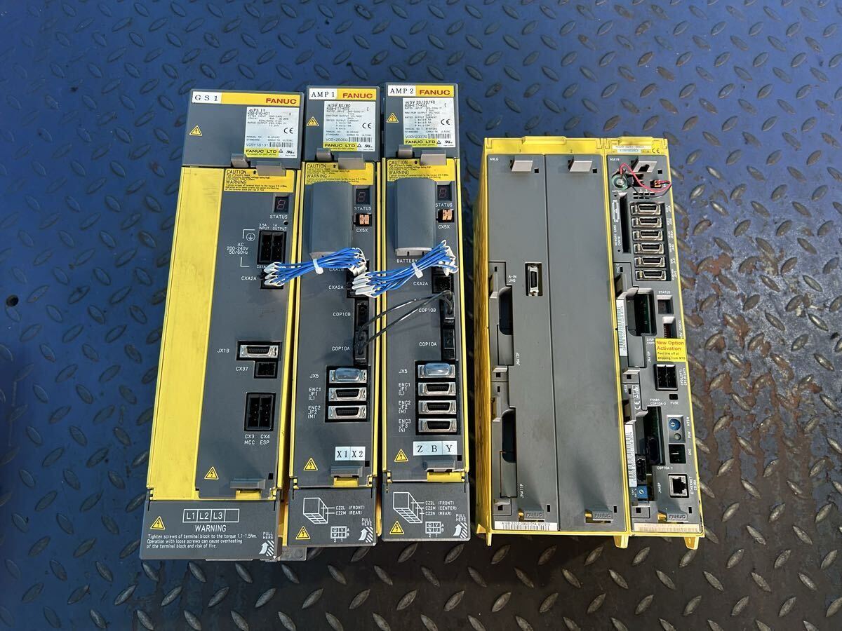 FANUC A06B-6140-H011 Amplifier with A13B-0196-B123 and FOM22412NT Laser Cutter (for parts or not working) [u1246868979]