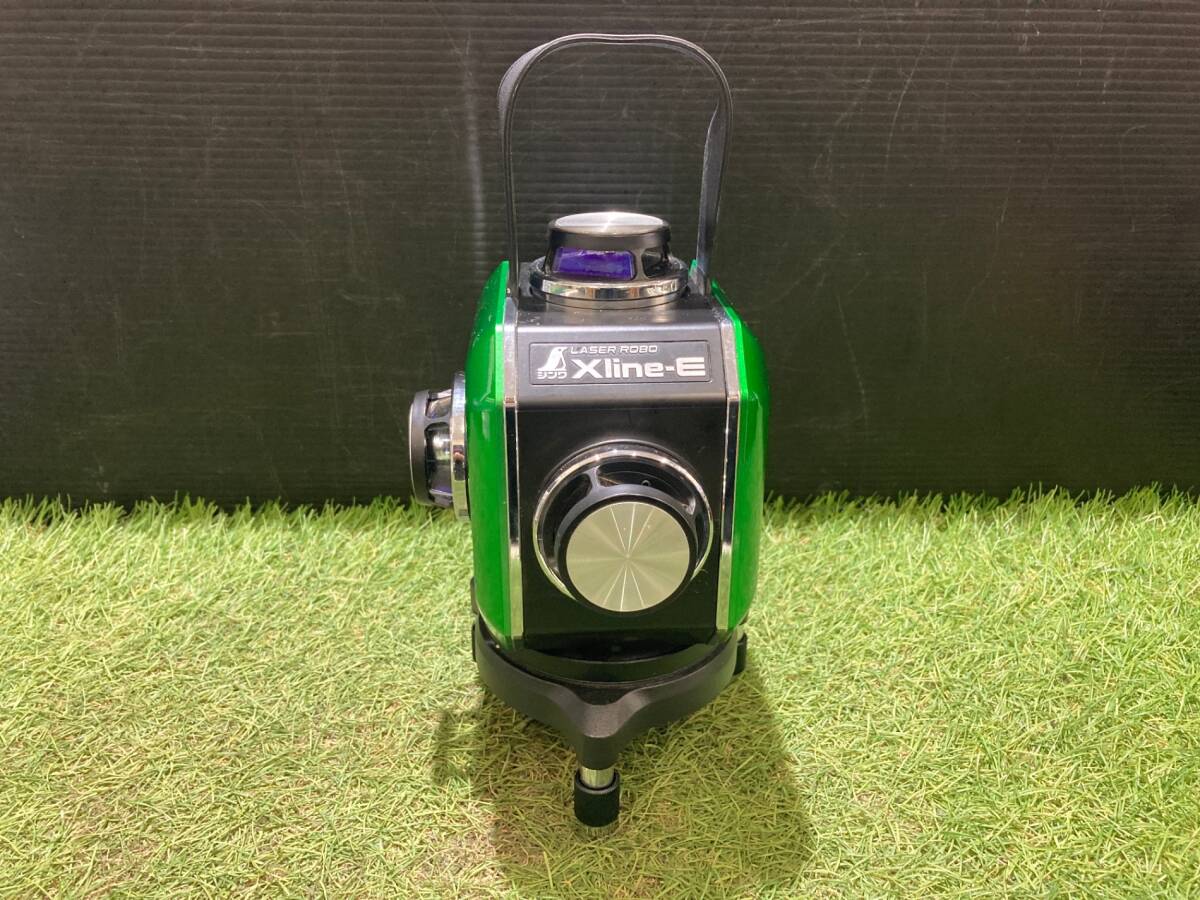 Shinwa Sokutei 71610 Laser Level LASER ROBO Xline-E Green with Receiver and Tripod [b1246924174]