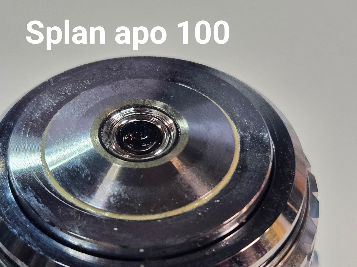 Olympus Splan apo 100 Oil Immersion Objective Lens Uplan 100 Dry Objective Lens Pair [d1247325975]