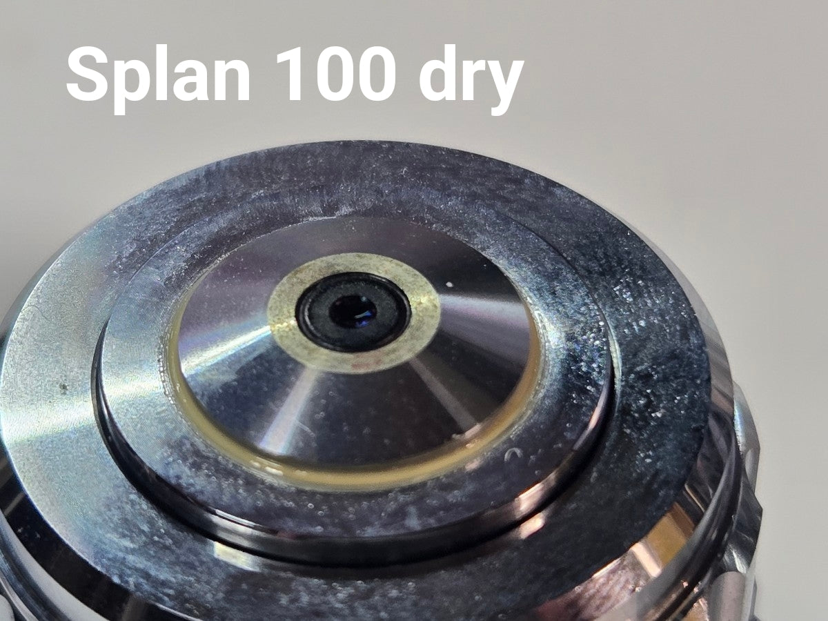Olympus Splan apo 100 Oil Immersion Objective Lens Uplan 100 Dry Objective Lens Pair [d1247325975]