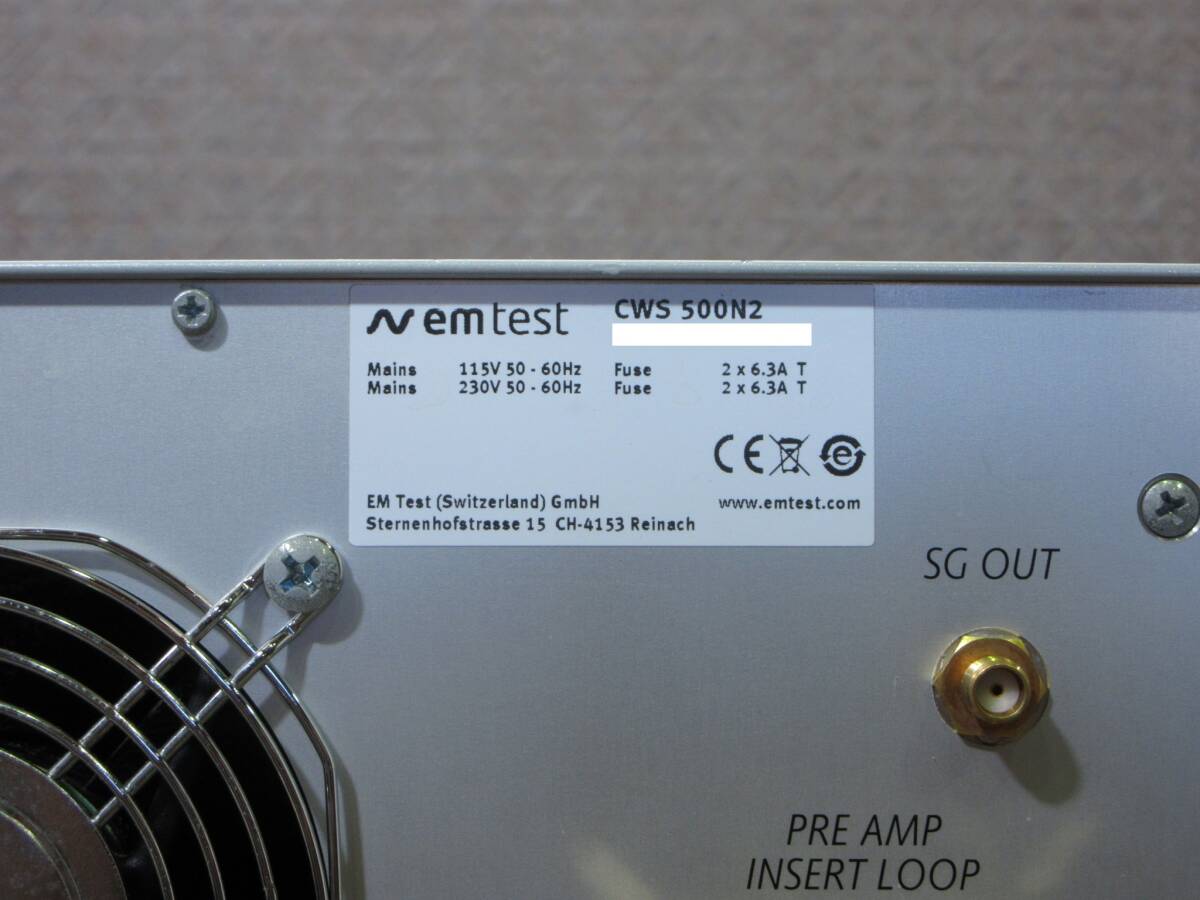 EM TEST CWS 500N2 CW Generator 9kHz-1GHz [w1247701152]