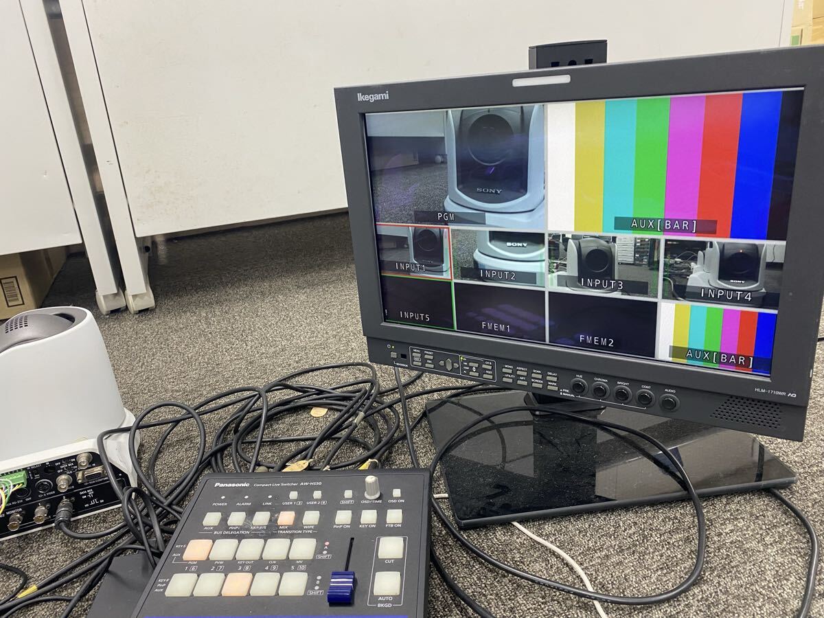 SONY BRC-Z330 Professional Camera 4 Units with Panasonic AW-HS50 Live Switcher [h1247942505]