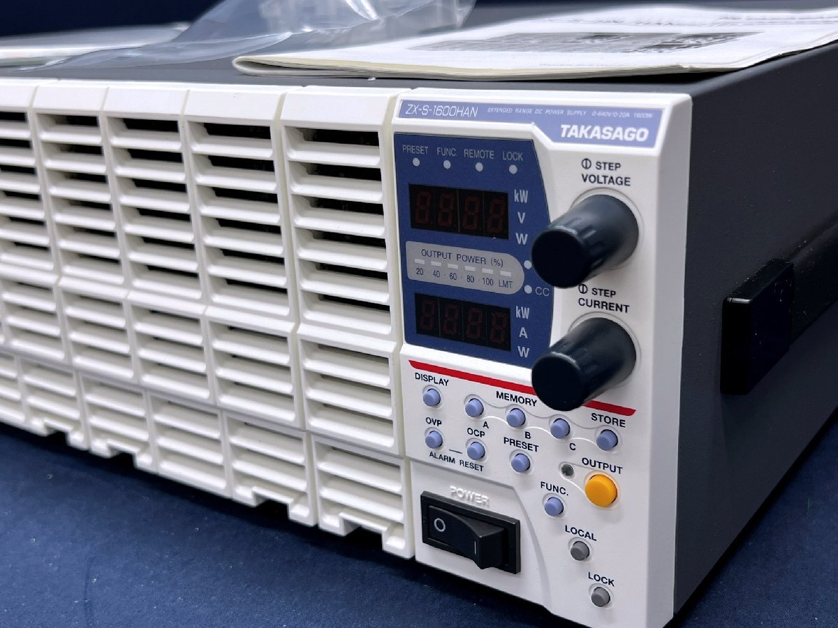TAKASAGO ZX-S-1600HAN DC Power Supply 0-640V 20A 1600W [w1248214967]