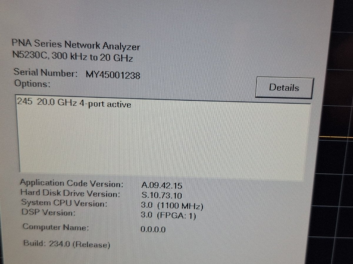 Agilent N5230C Network Analyzer 300kHz-20GHz 4 Port Opt. 245 [r1248520734]