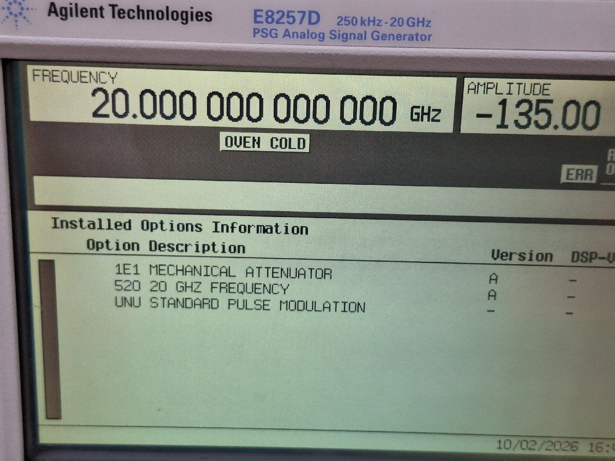 Agilent E8257D Analog Signal Generator 250kHz-20GHz Opt.520 [b1248528760]