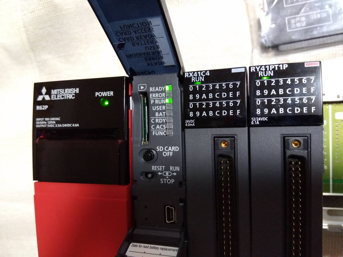Mitsubishi Electric iQ-R Series CPU Power Supply 8 Slot Base I/O Unit Set R04CPU R62P R38B RX41C4 RY41PT1P [t1248818959]