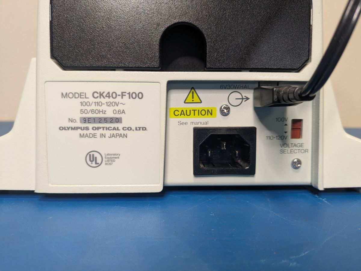 Olympus CK40-F100 Inverted Biological Microscope with 3 Objective Lenses [n1249786751]