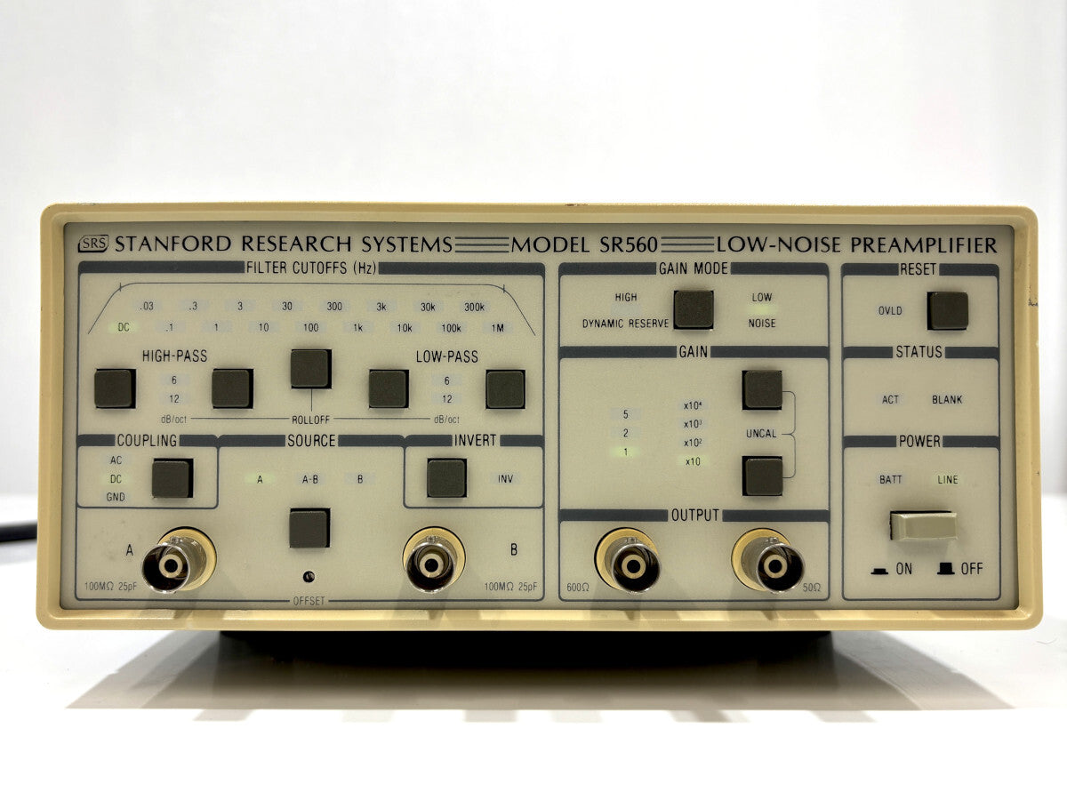 Stanford Research SR560 Low Noise Voltage Preamplifier DC-1MHz [f1249800991]