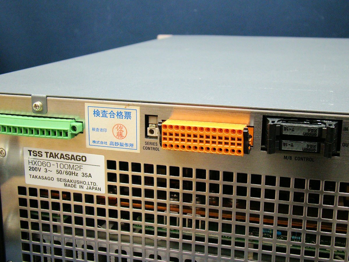 TAKASAGO HX060-100M2F DC Power Supply Switching Type 60V 100A 6kW [r1249834219]