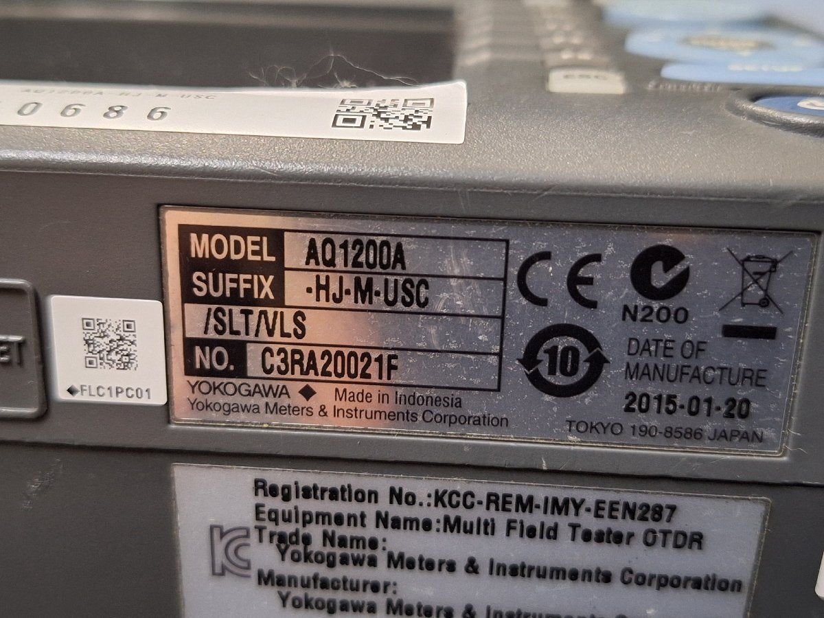 Yokogawa AQ1200A OTDR Tester AQ1200A-HJ-M-USC/SLT/VLS [j1249972206]