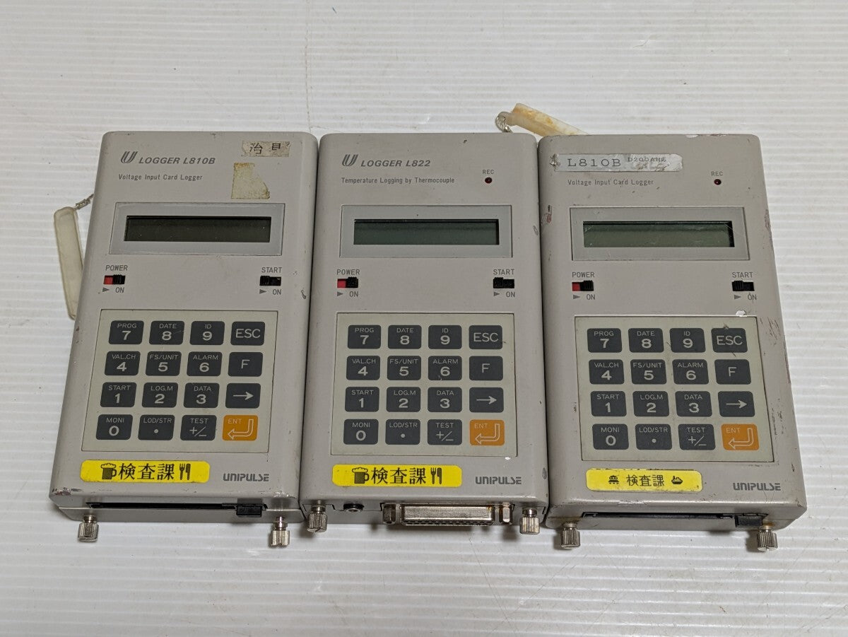 Unipulse L810B Thermocouple Temperature Logger Set of 3 [f1147983783]