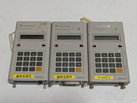 Unipulse L810B Thermocouple Temperature Logger Set of 3 [f1147983783]