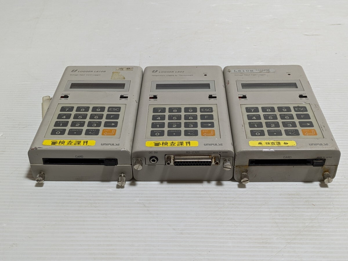 Unipulse L810B Thermocouple Temperature Logger Set of 3 [f1147983783]