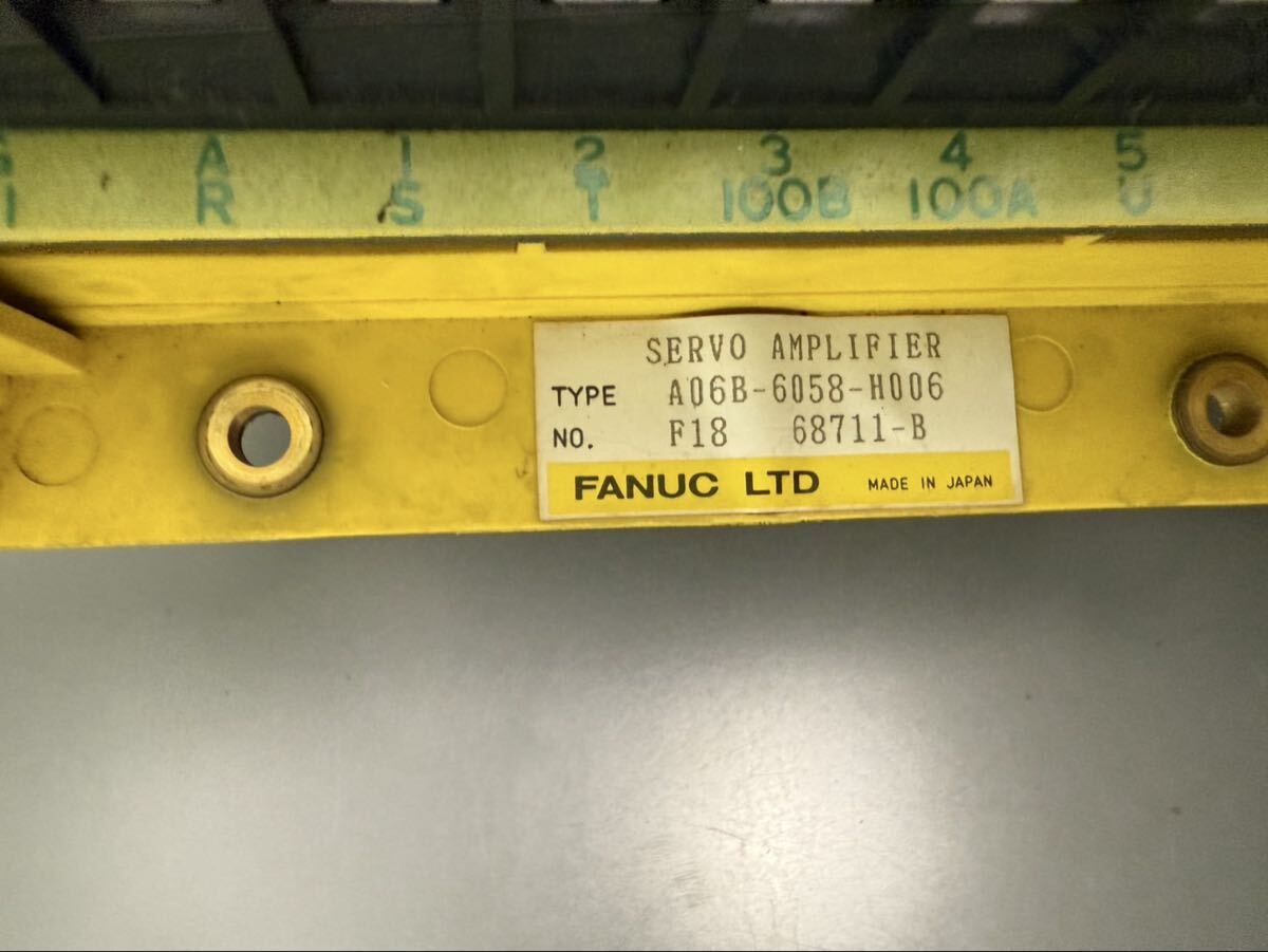 FANUC A06B-6058-H006 X4 Servo Amplifier A06B-6052-H004 A06B-6047-H002 [j1208420619]