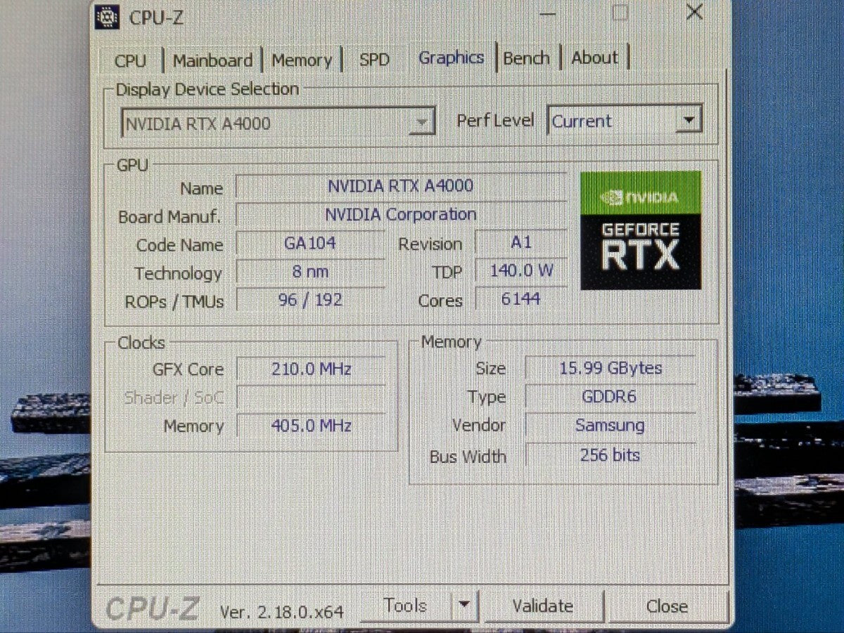 NVIDIA RTX A4000 16GB Graphics Card [v1217961804]