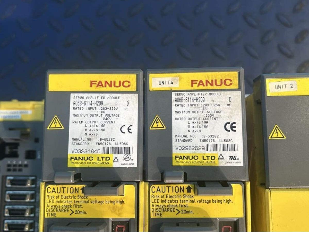 FANUC A06B-6114-H105 A06B-6111-H026 A06B-6111-H030 Amplifier Module Lot (for parts or not working) [x1226829313]