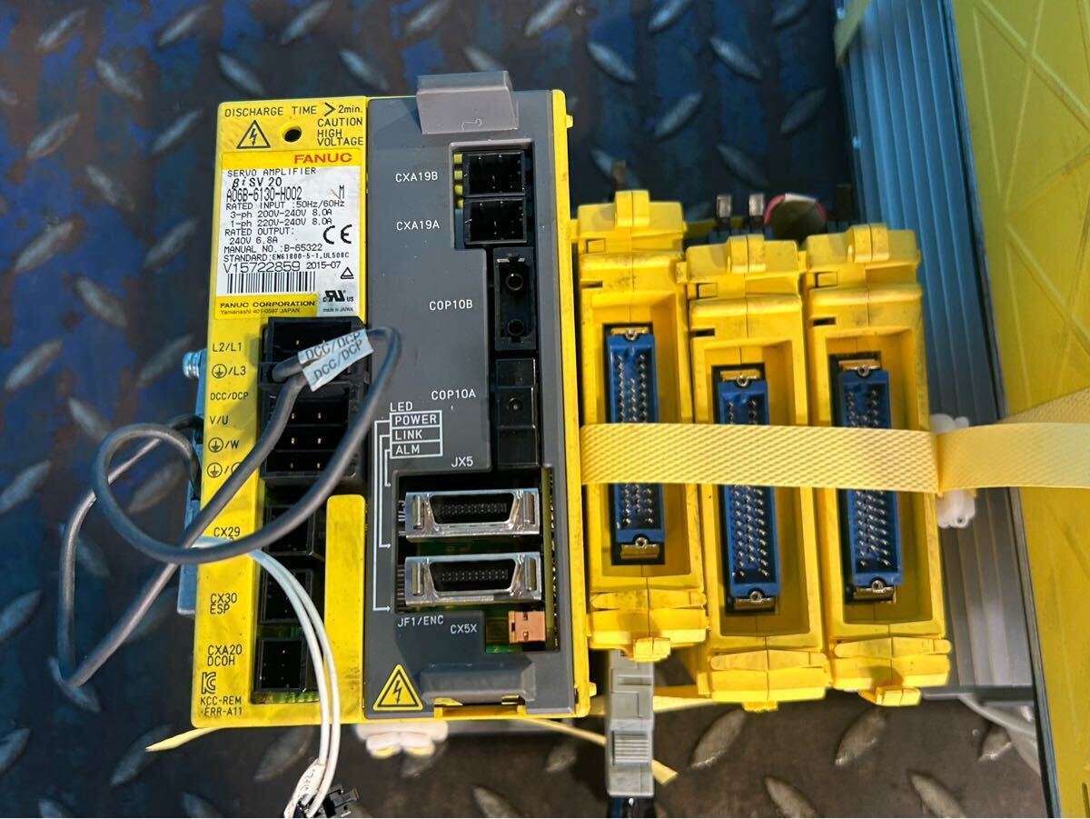 FANUC A06B-6130-H003 Electronic Component with A06B-6130-H002 A02B-0321-B500 NCK1210F-1AV (for parts or not working) [t1233636128]