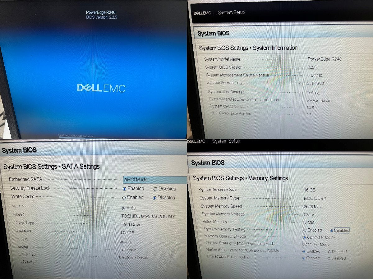 Dell EMC PowerEdge R240 Xeon 3.30GHz 16GB 1TB with Mount [l1246715342]