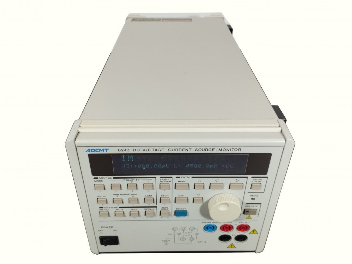 ADCMT 6243 DC Voltage and Current Source Monitor ±110V ±2A [n1177427797]