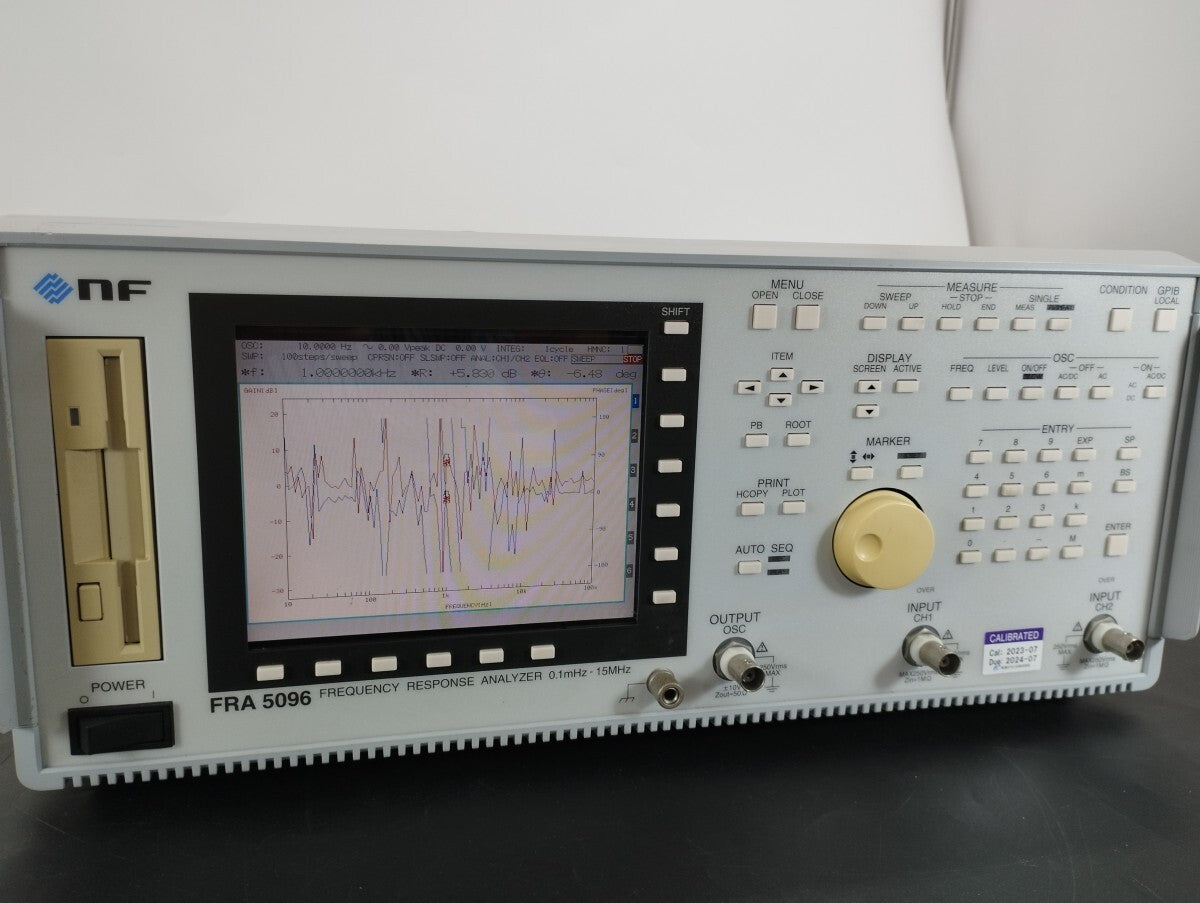 NF FRA5096 Frequency Characteristic Analyzer with Calibration Test Report [t1180112280]