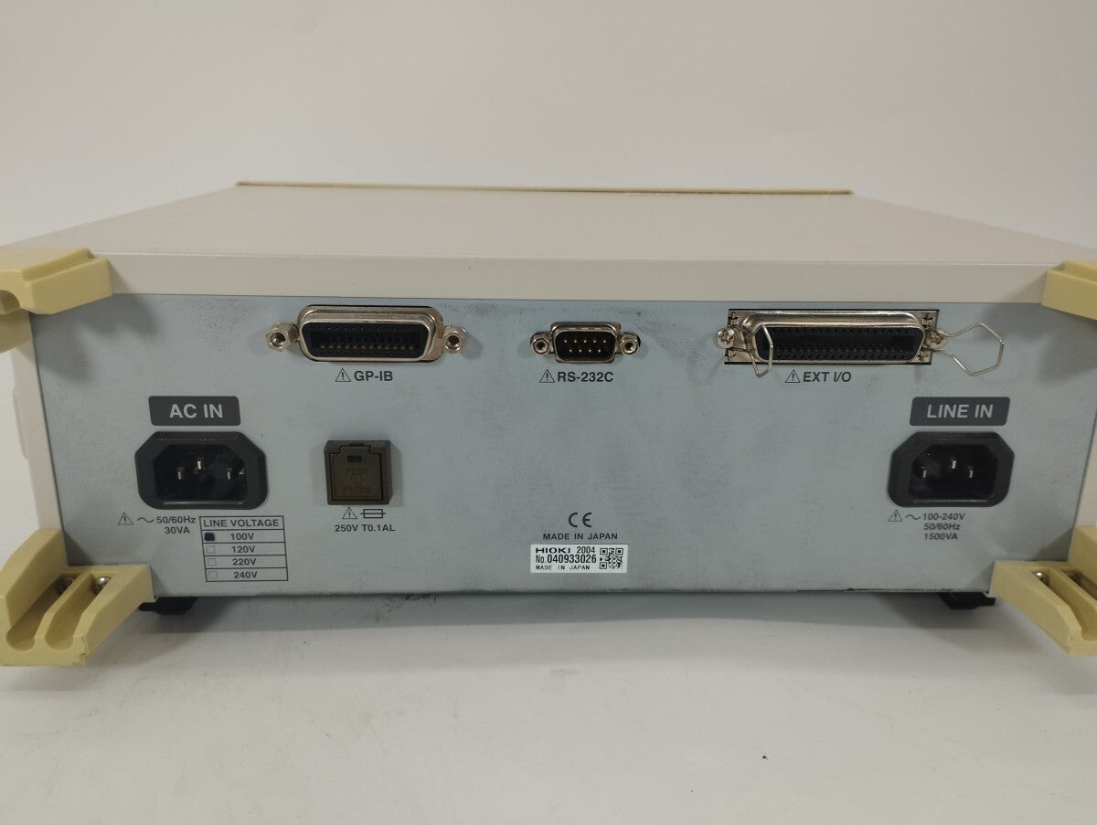 Hioki 3156A Leak Current Tester with Calibration Test Report - 4 Test Leads [e1186299100]