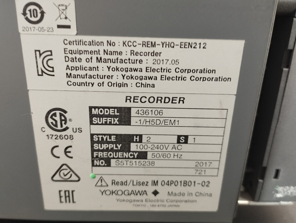 Yokogawa Electric 4361-06 6-Point Recorder [e1193960445]