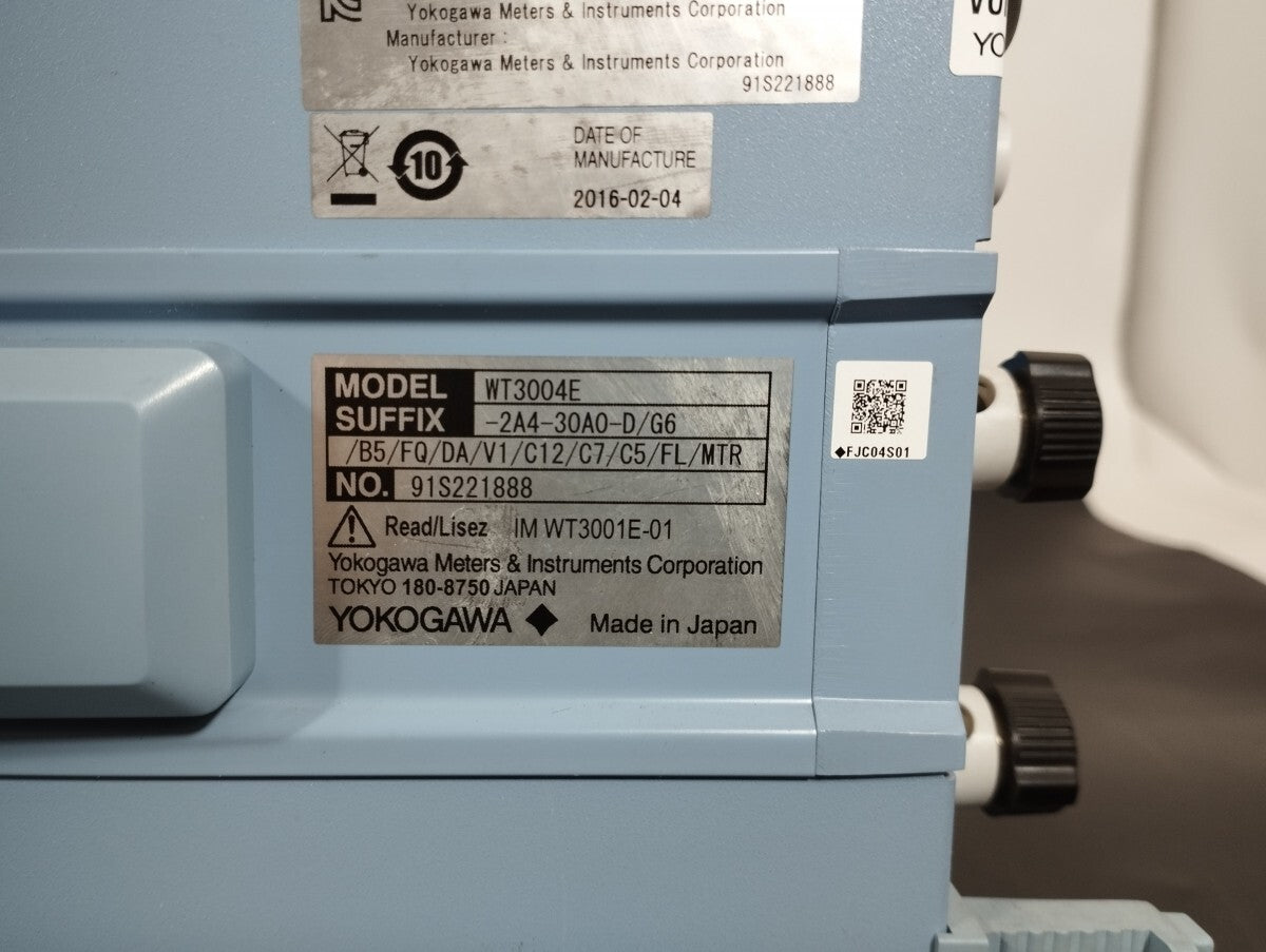 Yokogawa WT3004E Precision Power Analyzer [d1238598023]