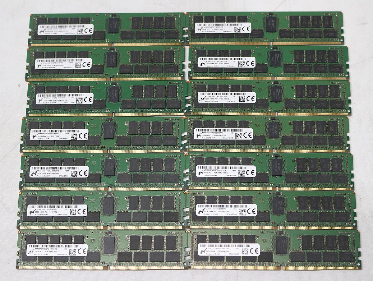 Micron MTA36ASF4G72PZ-2G6E1RG Registered RDIMM Memory 32GB 14 pcs [h1241577562]