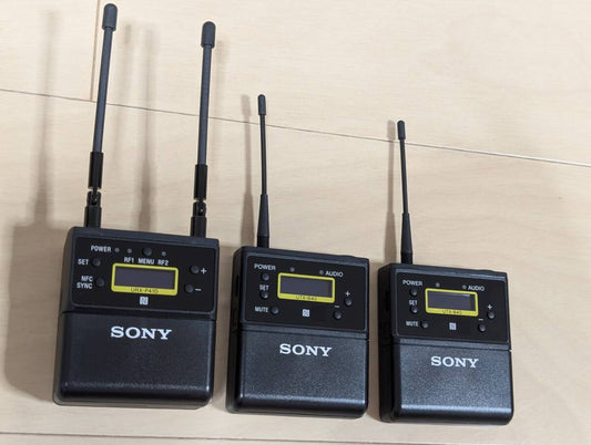 SONY UWP-D URX-P41D Receiver with UTX-B40 Transmitters 2 Units Set 2-Channel Reception [c1243409328]