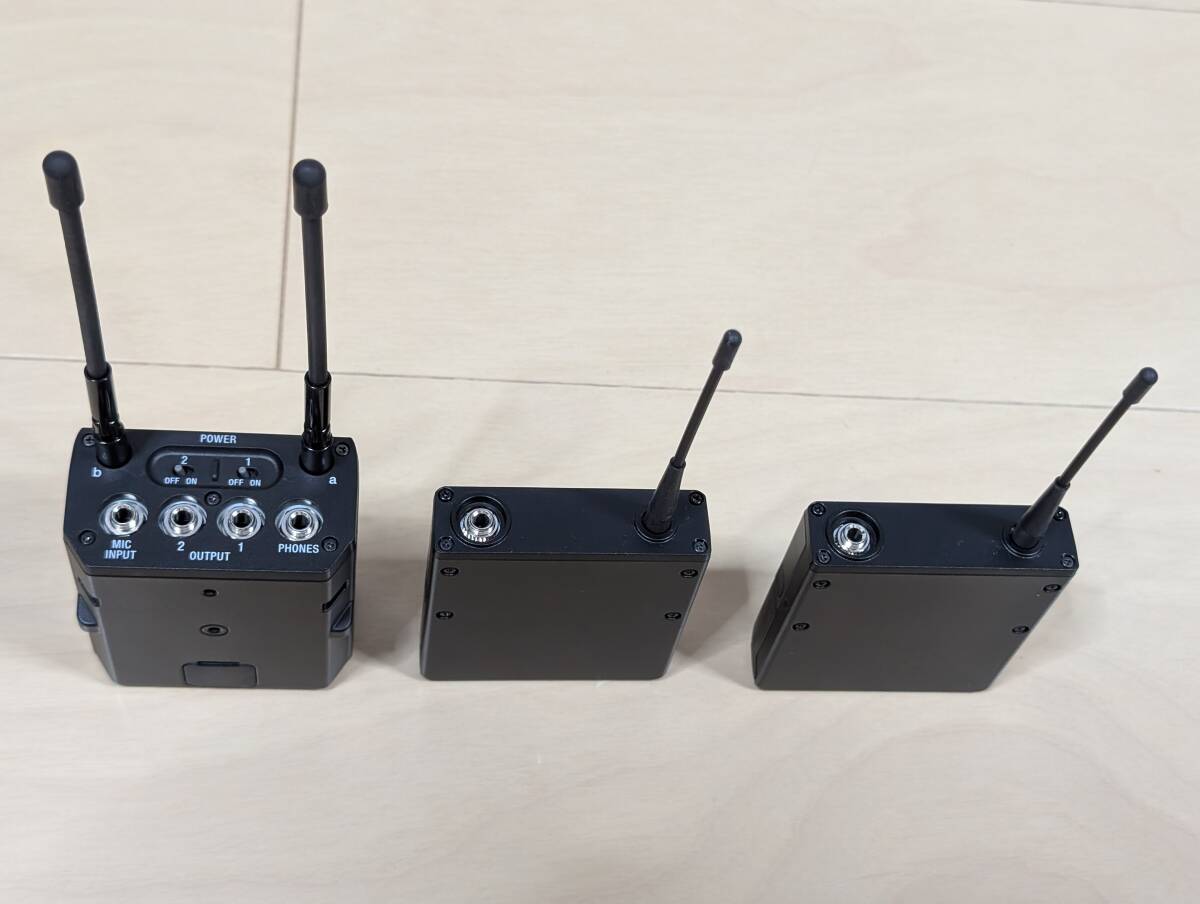 SONY UWP-D URX-P41D Receiver with UTX-B40 Transmitters 2 Units Set 2-Channel Reception [c1243409328]