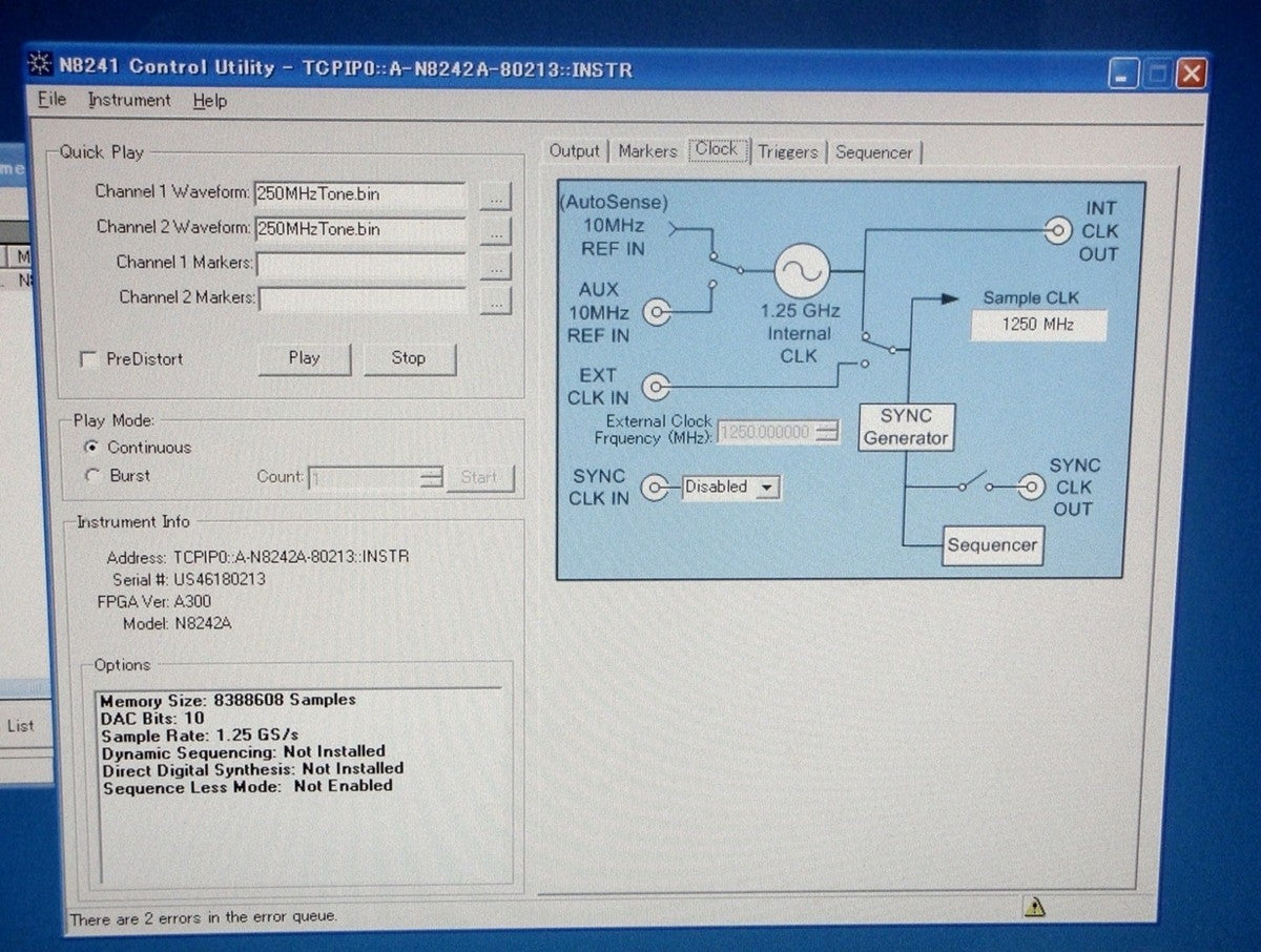 Agilent N8242A Arbitrary Waveform Generator 500MHz 1.25GS/s 2CH [x688978872]