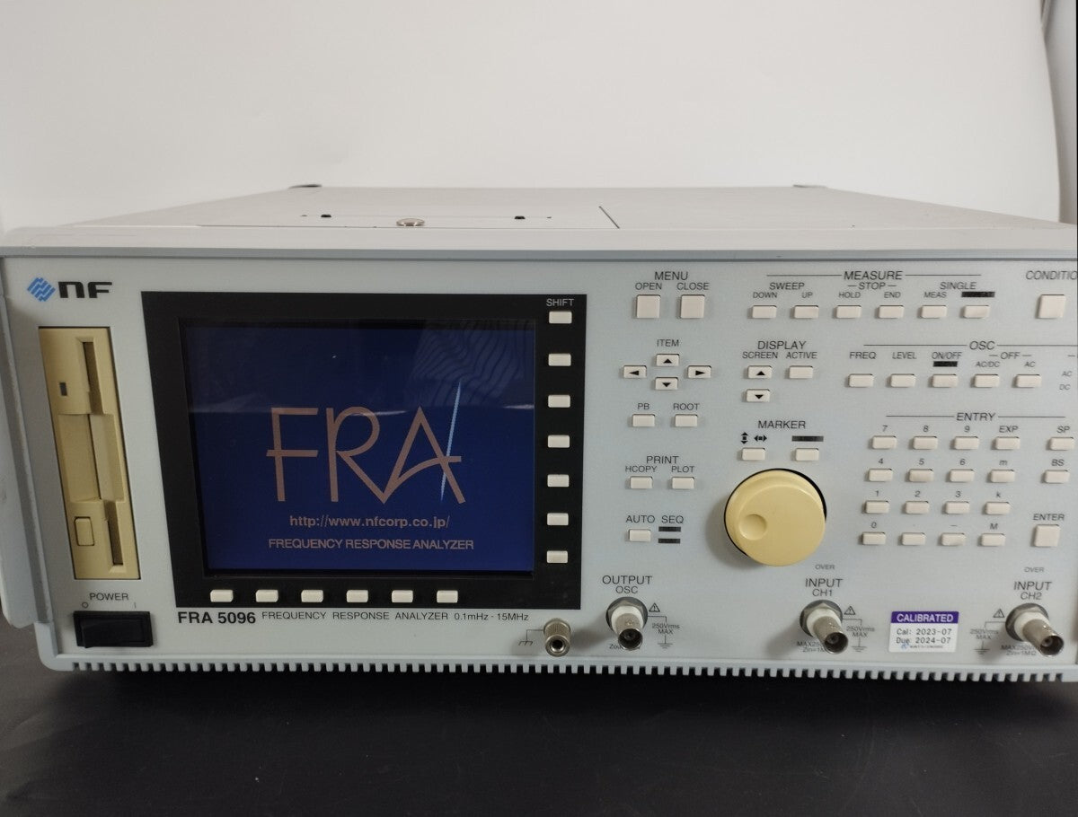 NF FRA5096 Frequency Characteristic Analyzer with Calibration Test Report [t1180112280]