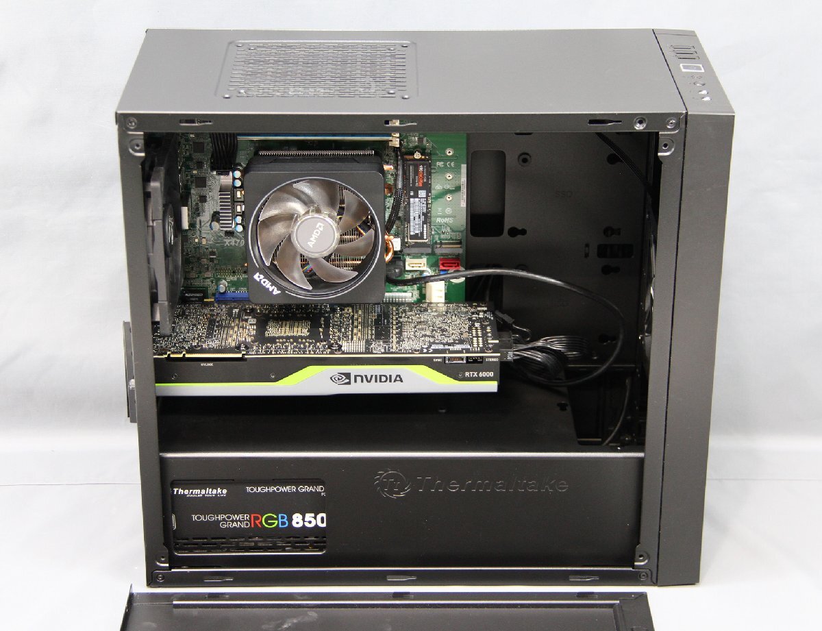 NVIDIA Quadro RTX6000 AMD Ryzen7 3800X Custom PC 32GB RAM 1TB SSD 850W Power Supply (for parts or not working) [q1245039255]