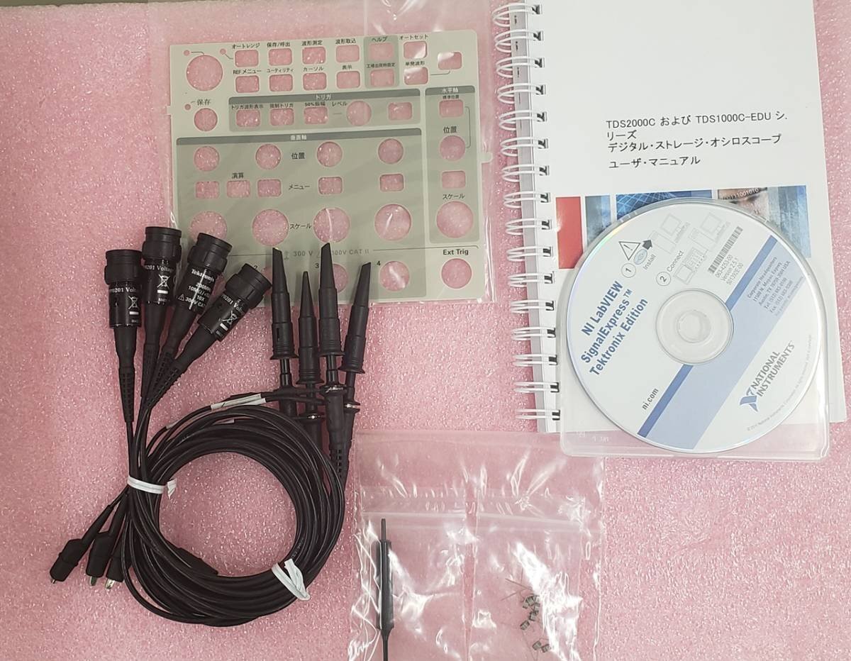 Tektronix TDS2014C Digital Storage Oscilloscope TPP0201 Probe 4pcs 100MHz 2GS/s [e1128595517]